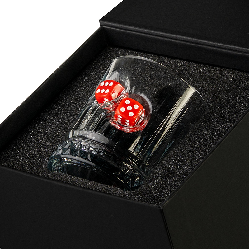 Pahar din cristal pentru whisky Zaruri - 355 ml