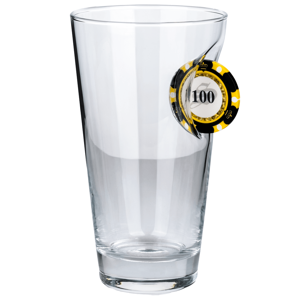Bellore Pahar Special de Bere cu Jeton de Poker, 455ml