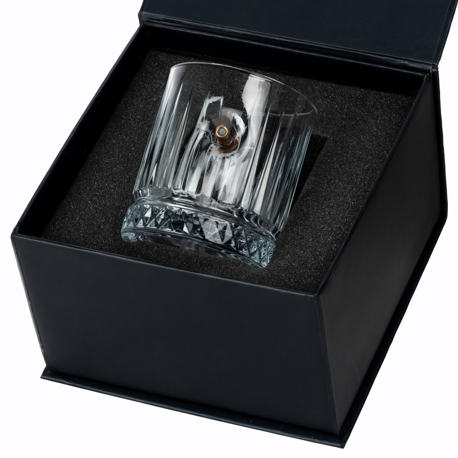 Glonț Real .308 – Pahar Special de Whisky din Cristal de Lux, 355ml