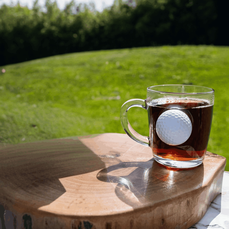 Cană cu Design Special pentru Ceai și Cafea cu Minge Reală de Golf, 340ml