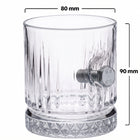 Pahar de whisky din cristal cu șurub și piuliță reale, 355 ml – Cadou pentru ingineri și constructori