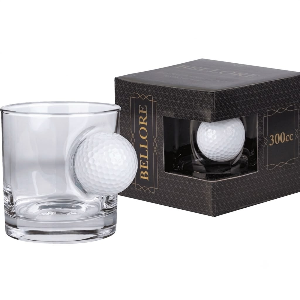 Pahar Special de Whisky cu Minge Reală de Golf, 300ml