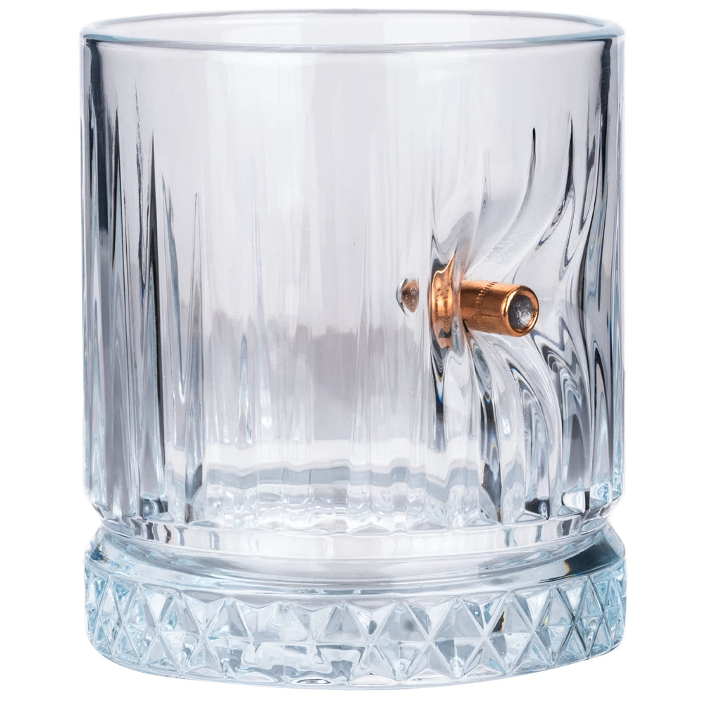 Glonț Real .308 – Pahar Special de Whisky din Cristal de Lux, 355ml