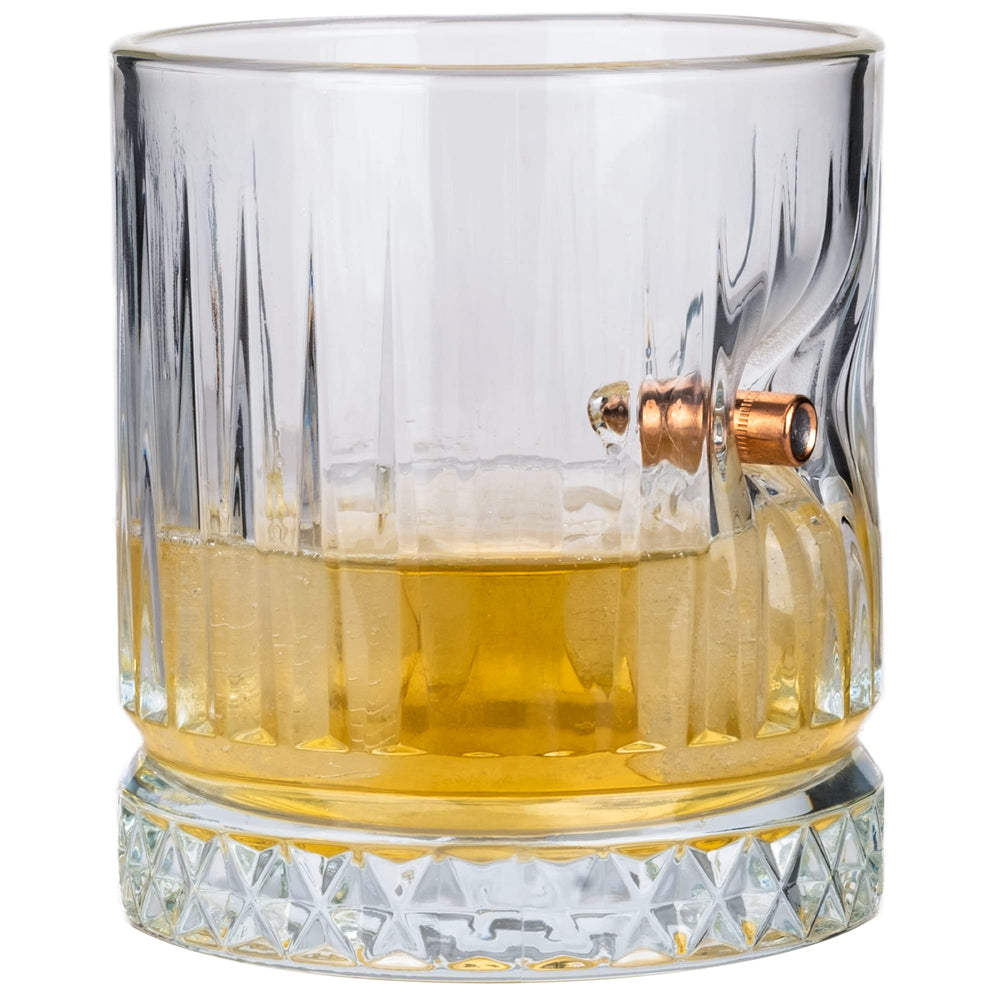 Glonț Real .308 – Pahar Special de Whisky din Cristal de Lux, 355ml