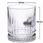 Set 2 Pahare Whisky din Cristal cu Șurub și Piuliță 355 ml