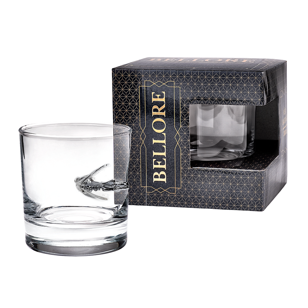 Pahar de Whisky cu Avion F-16 300 ml