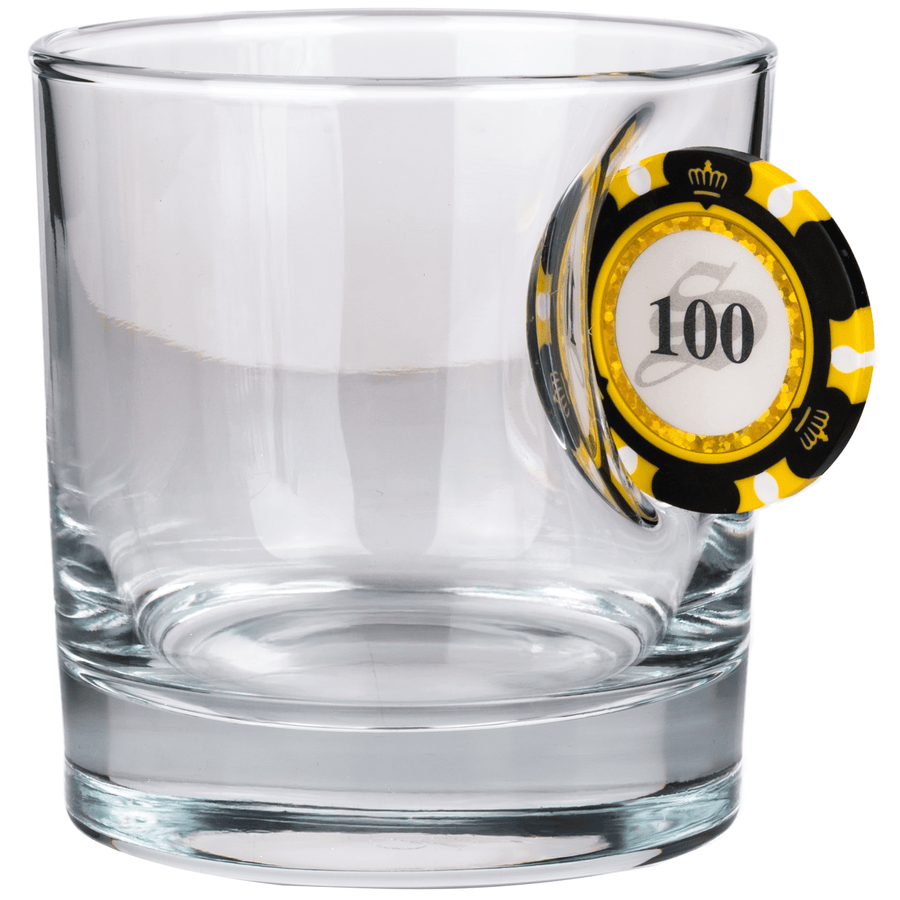Pahar Special de Whisky cu Jeton de Poker, 300ml
