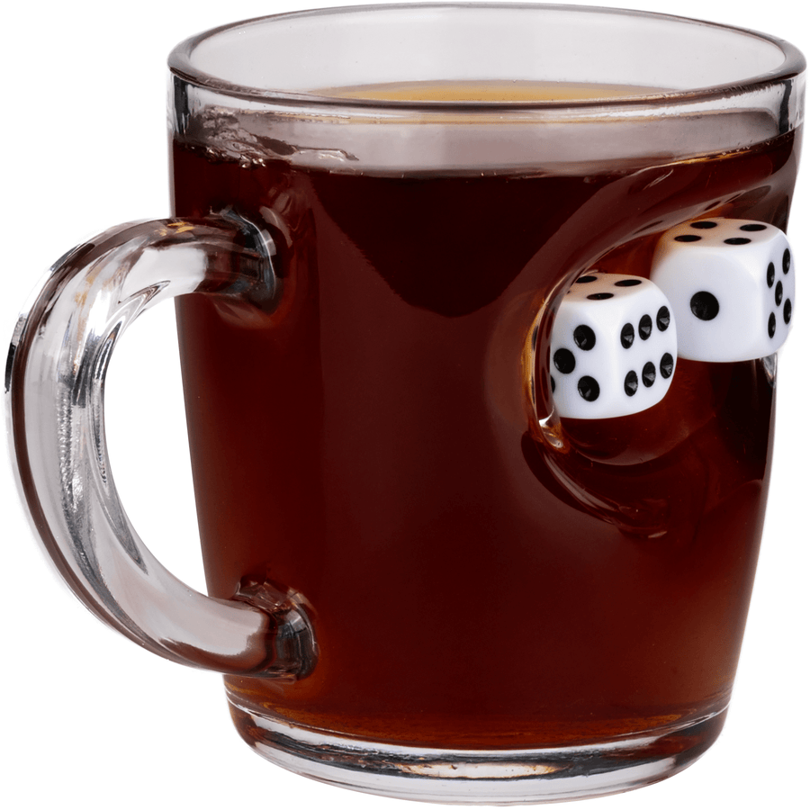 Bellore Cană pentru Ceai și Cafea cu Zar de Table, 340ml