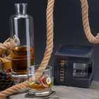 Pahar de whisky cu glonț real, 300 ml – Cadou pentru pasionații de tir
