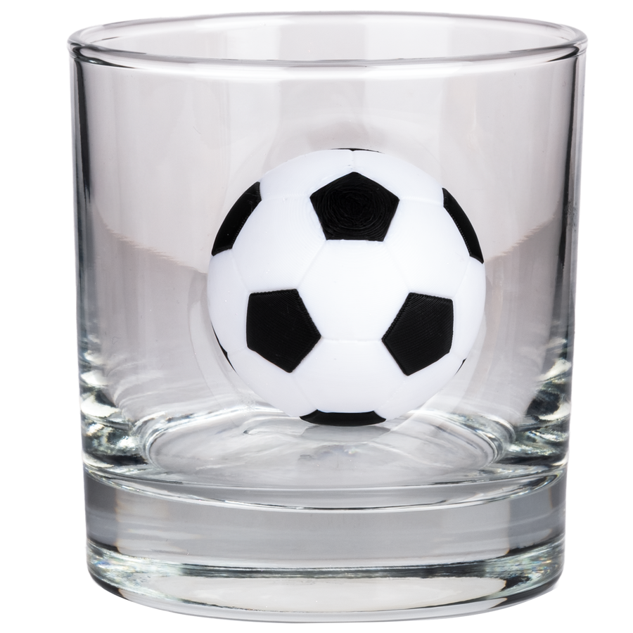 Pahar Special de Whisky cu Minge de Fotbal, 300ml