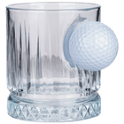 Set de 2 Pahare de Whisky din Cristal de Lux cu Minge Reală de Golf, 355ml