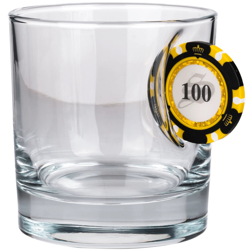 Pahar Special de Whisky cu Jeton de Poker, 300ml