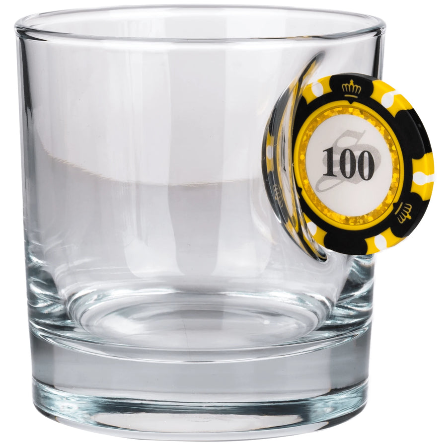 Pahar Special de Whisky cu Jeton de Poker, 300ml