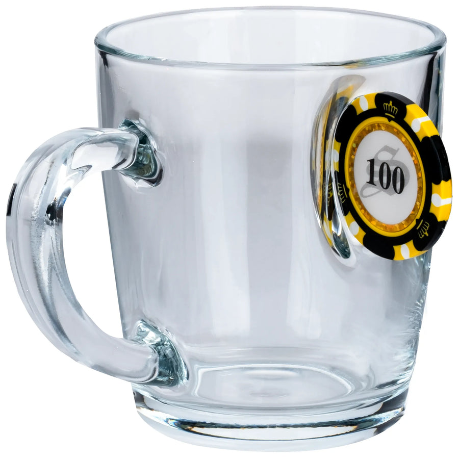 Bellore Cană Specială pentru Ceai și Cafea cu Jeton de Poker, 340ml