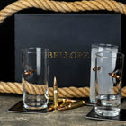 Set de 3 Pahare de Rakı de Lux cu Glonț Real .308