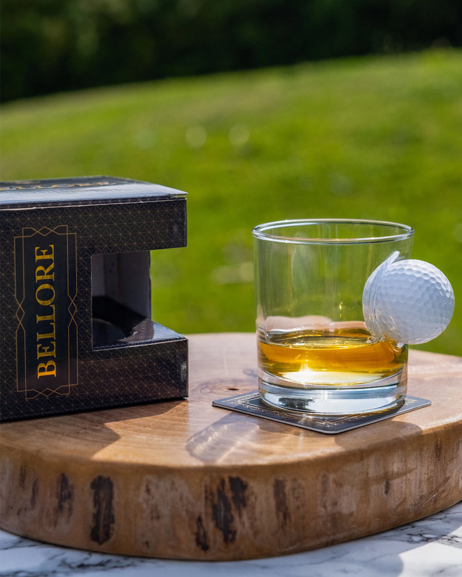 Pahar Special de Whisky cu Minge Reală de Golf, 300ml