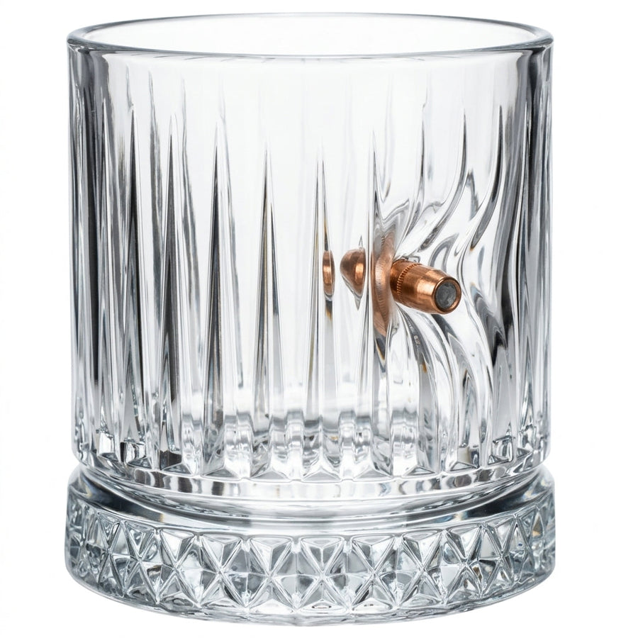 Pahar Old Fashioned din Cristal cu Glonț Real .308 355 ml