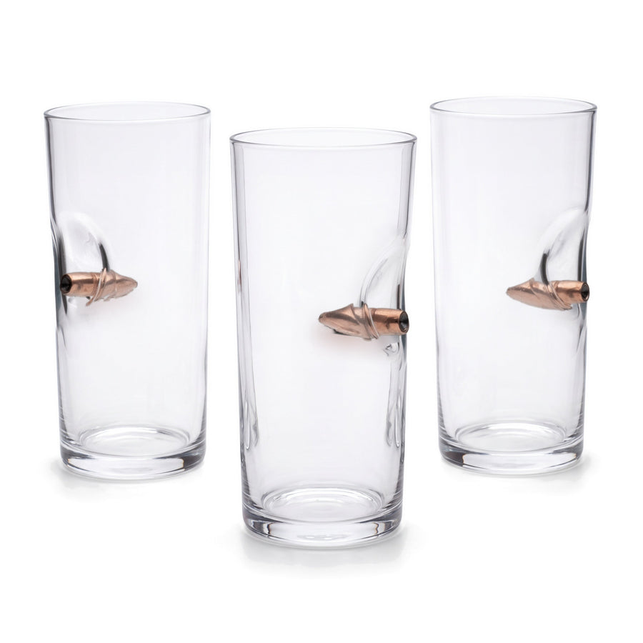 Set 3 Pahare de Raki cu Glonț Real .308 200 ml