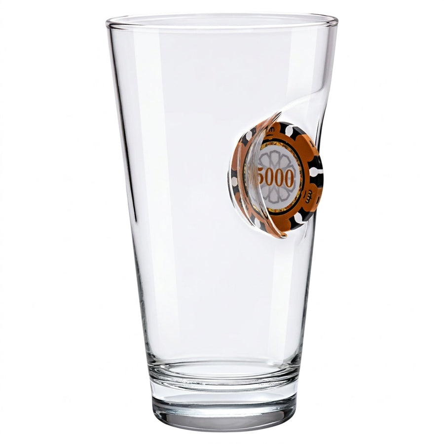 Pahar de Bere cu Jeton de Poker 465 ml