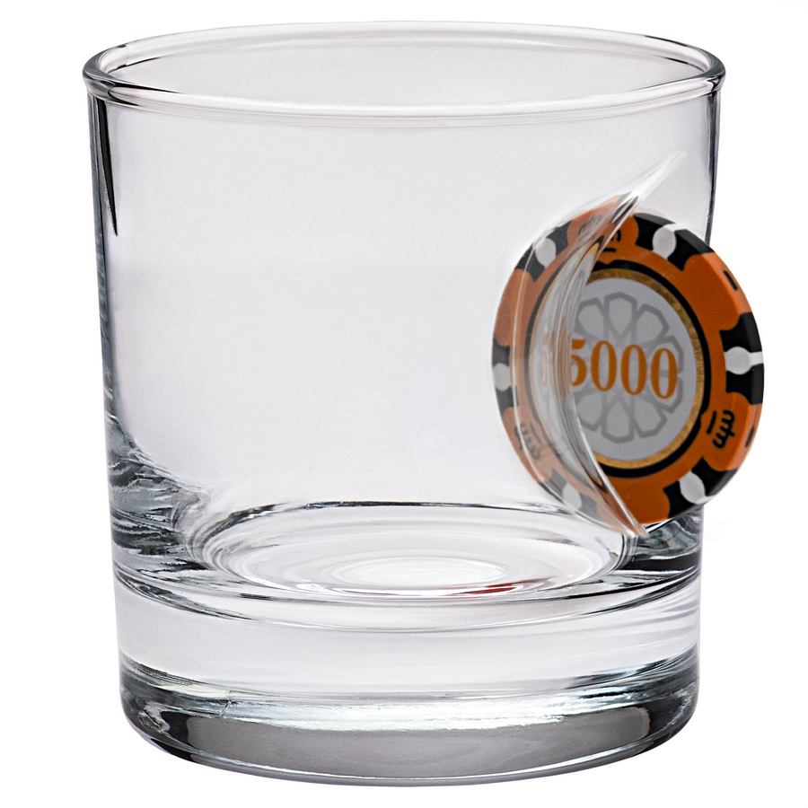 Pahar Special de Whisky cu Jeton de Poker 300ml