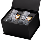 Set de 2 Pahare de Whisky din Cristal de Lux cu Jeton de Poker, 355ml