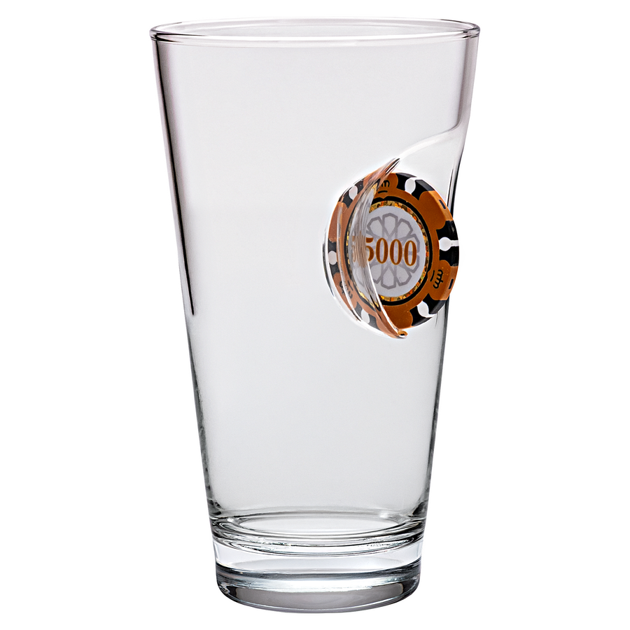 Bellore Pahar Special de Bere cu Jeton de Poker, 455ml