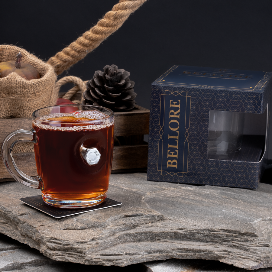 Cană de cafea și ceai cu șurub și piuliță reale, 340 ml – Cadou pentru ingineri și constructori