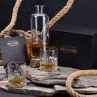 Pahar de whisky din cristal cu șurub și piuliță reale, 355 ml – Cadou pentru ingineri și constructori